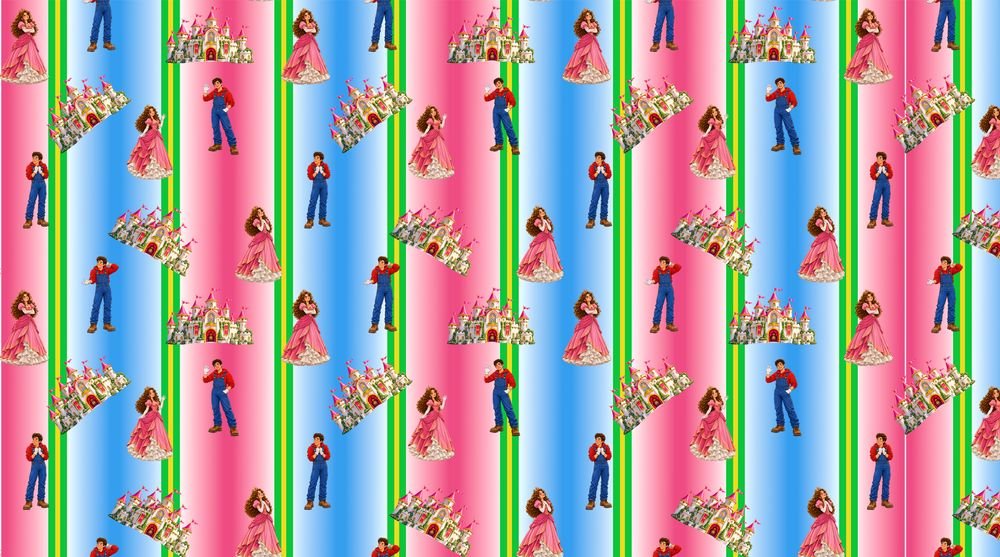 Uptown Girl & Downtown Guy All-Over Print Fleece Pajama Pants, photo 2 of 2